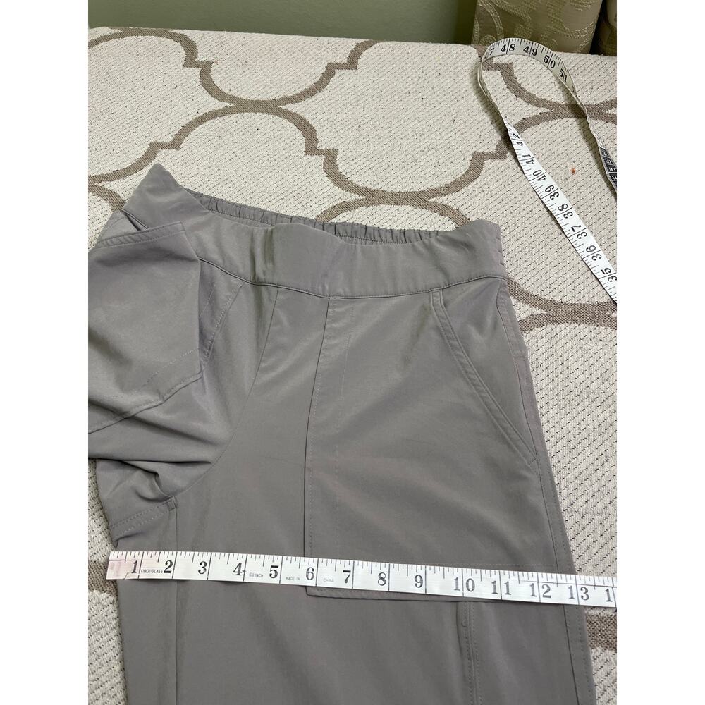 Athleta Chelsea Wide Leg Pants Gray Light Asphalt Size 6 Travel Athleisure - Picture 13 of 13